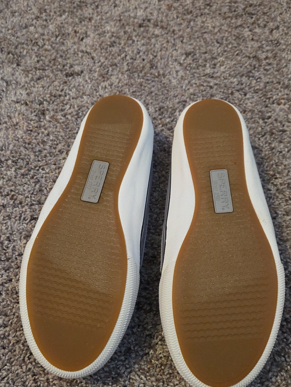 Sperry Canvas Top Siders Boat Shoes in Lounge Away Grey Women's Size 7 - Picture 2 of 5